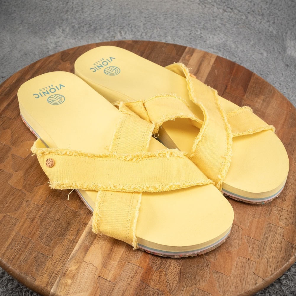 Vionic Boardwalk Panama‎ Sandals Sun Yellow ( 11 ) Summer